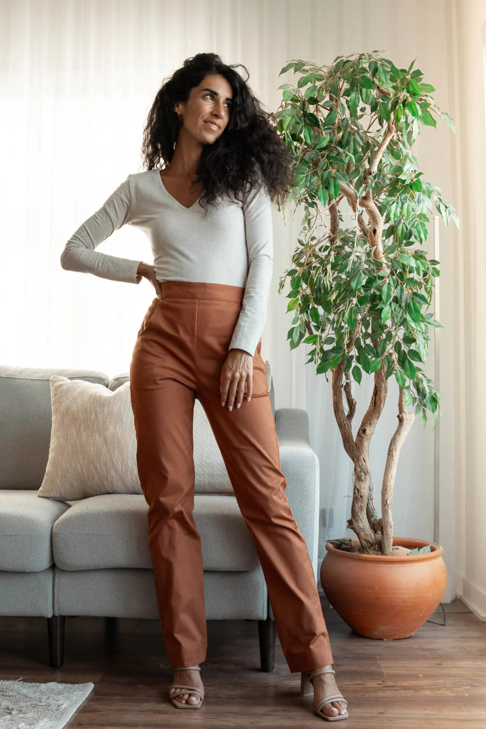 Pantalon MEEMOZA | Pantalon droit extensible