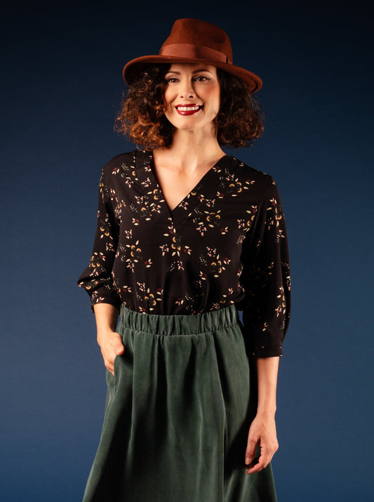 Blouse manches bouffantes | F21-01 VENTE FINALE