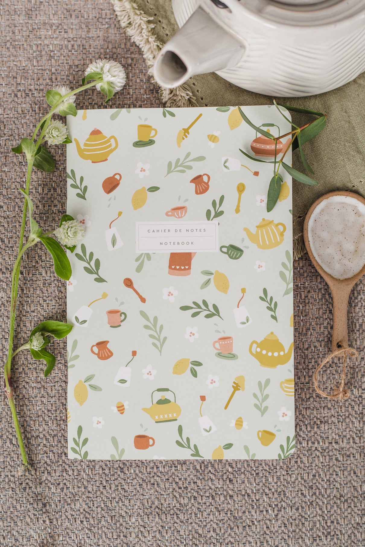 Cahier de notes Mimosa Design | Tea Party