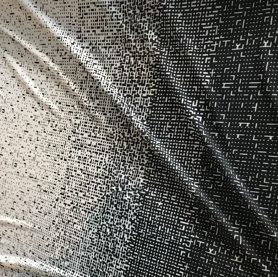 Crêpe de Polyester à motif | 1/2 mètre