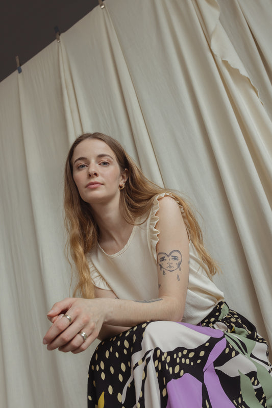 Camisole à volants | E23-13 vente finale