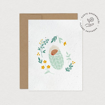 Carte de souhaits Mimosa Design | Petit cocon