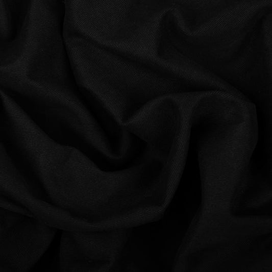 Woven Cotton Canvas BLACK | 1/2 meter