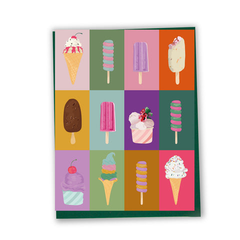 Lili Graffiti Greeting Card | Ice creams