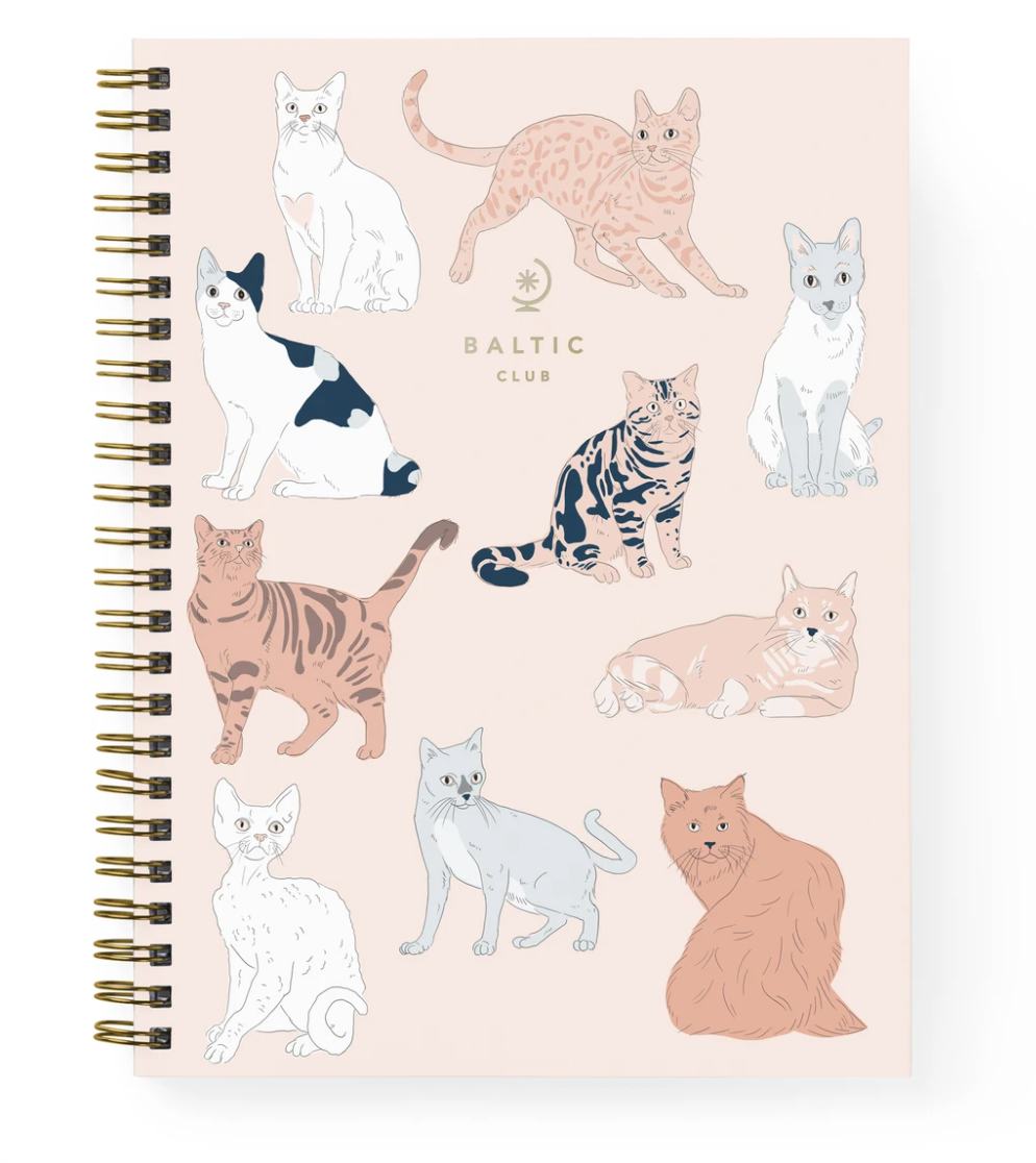 Baltic Club Spiral Notebook | Cats