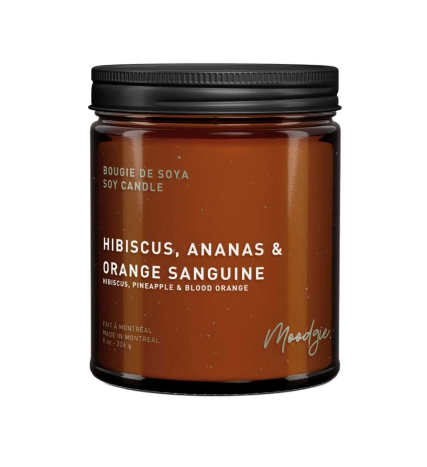 Bougies MOODGIE | Hibiscus, Ananas & Orange sanguine
