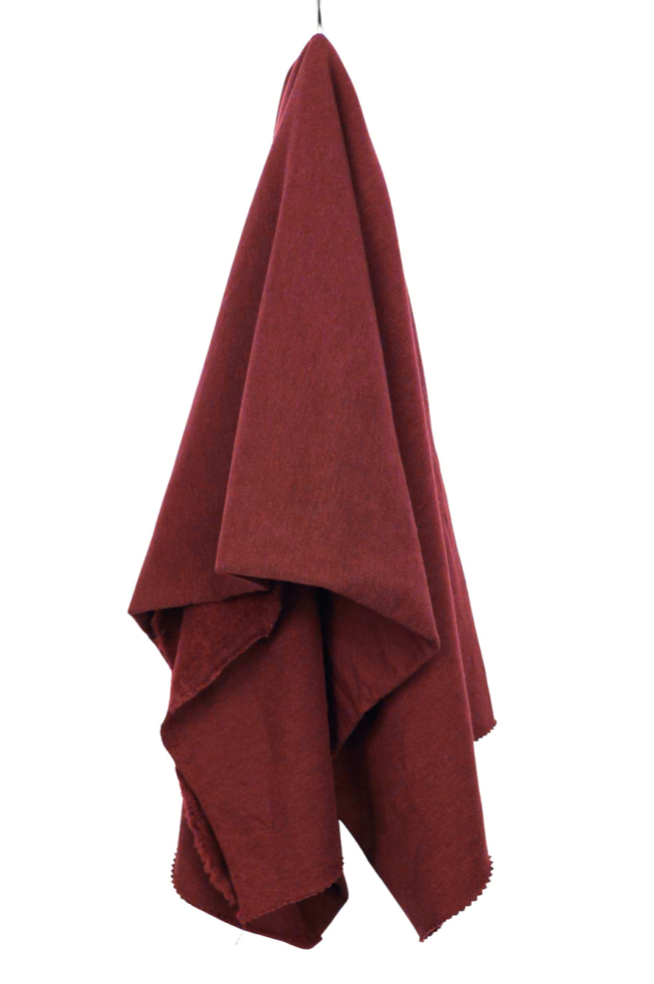 Fleece Tencel &amp; cotton Red | 1/2 meter