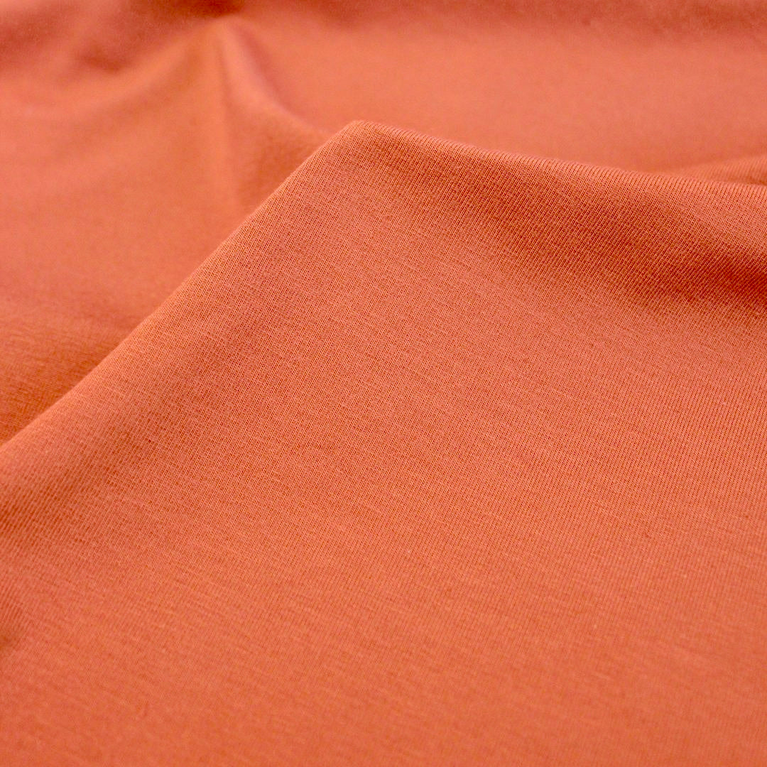 Orange Organic Cotton Jersey | 1/2 meter
